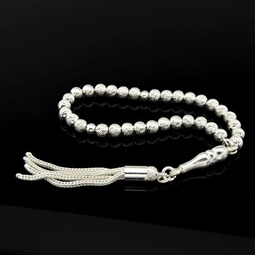 Kleine 925 Sterling Silber 33 Perlen Tasbih, Islamische Gebetsperlen Misbaha 501148 - Bild 7 von 7