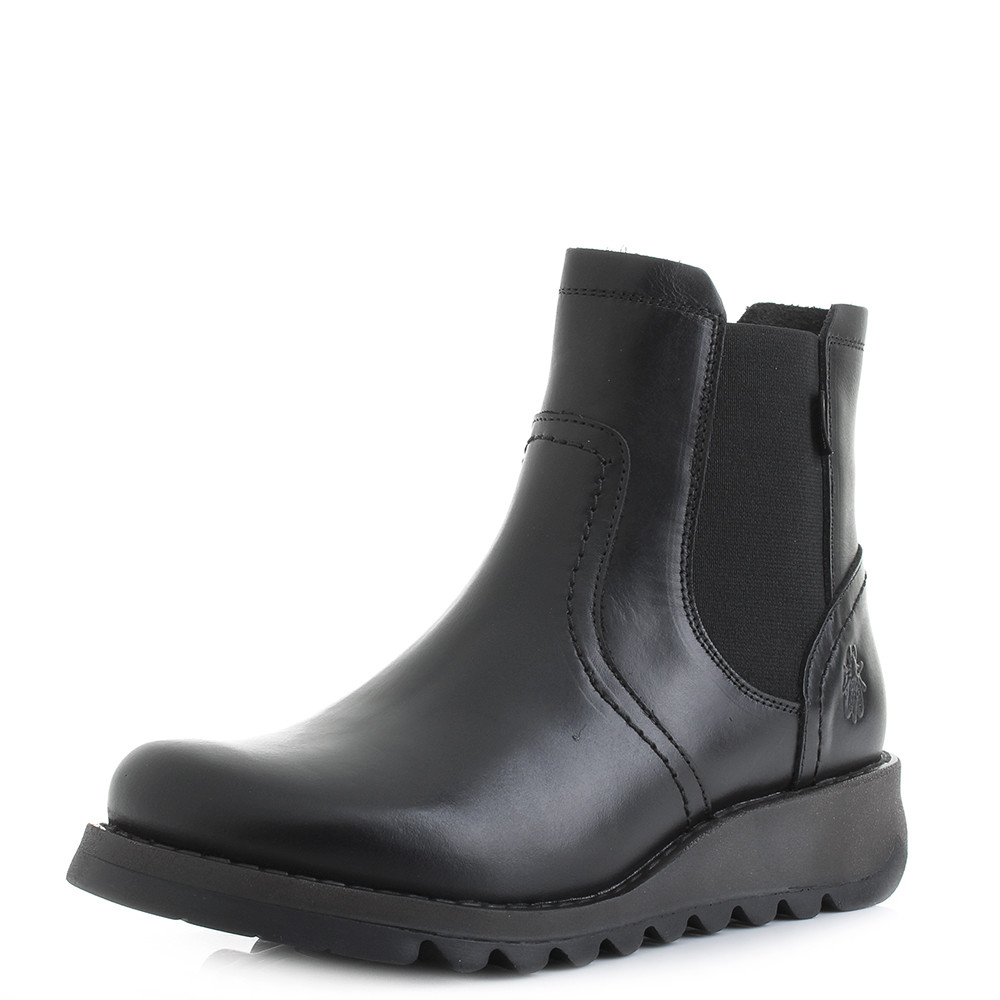 Chaussures Femme FLY LONDON SCON Noir Goretex Imperméable Cuir Bottines Chelsea Taille UK Chaussures Femme FLY LONDON SCON Noir Goretex Imperméable Cuir Bottines Chelsea Taille UK