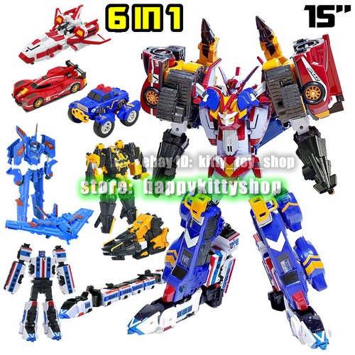 Tobot V Galaxy Detectives 15" Master V Ultimate Figure Vehicle Combiner Robot - Picture 28 of 31