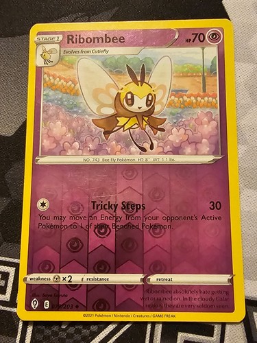 Ribombee 079/203 Uncommon Reverse Holo Pokemon TCG - Picture 1 of 2