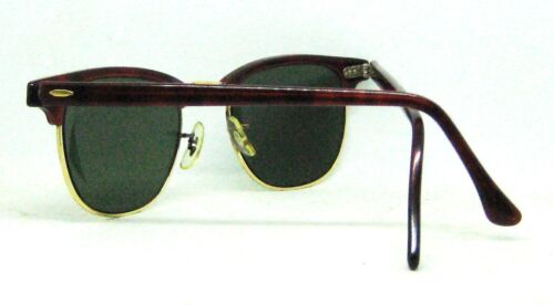 Ray-Ban USA 1980s Vintage B&L Wayfarer Clubmaster W0366 Tortoise Mint Sunglasses - Picture 8 of 16