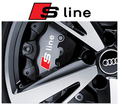 Audi S Line Premium Brake Caliper Decals Stickers
