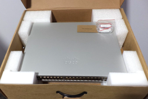 New Cisco Meraki MS120-48LP-HW 48x PoE 4x1G SFP Cld Mngd Switch, UNCLAIMED -1 YR - Picture 2 of 2