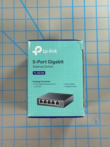 tp-link 5-port Gigabit Desktop switch TL-SG105 Small Home Office Electronics - Picture 2 of 6