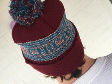 AMeRicaN AppaReL ORiGiNaL CHicaGo BeaNiE Ski PoM PoN HaT MaDe iN USA NeW