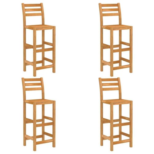 5 Piece Patio Bar Set Solid Acacia Wood vidaXL - Picture 3 of 11