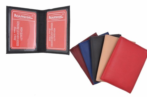 Slim Thin Leather Credit Card ID Mini Wallet Holder Bifold Driver's License Safe - Picture 1 of 35