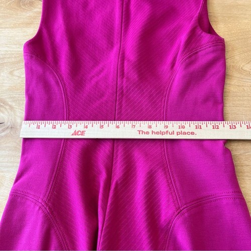 VESTIDO DVF DIANE VON FURSTENBERG ROSA DALIA JAELYN TALLA 2 VOLANTES DOBLADILLO BARBIECORE - Imagen 9 de 11