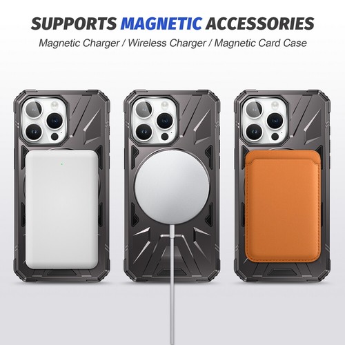 For iPhone 16 15 Pro Max 14 13 12 11 MagSafe Ring Stand Magnetic Phone Case - Zdjęcie 22 z 67
