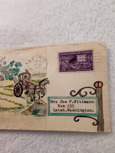 Ephemera Vintage Envelope Mailed - Chicago - 3 Cent Stamp 50th Ann. -BK0240 - Picture 2 of 3