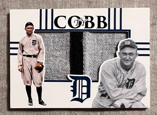 Custom Ty Cobb Detroit Tigers Jersey Patch Card Art TC16