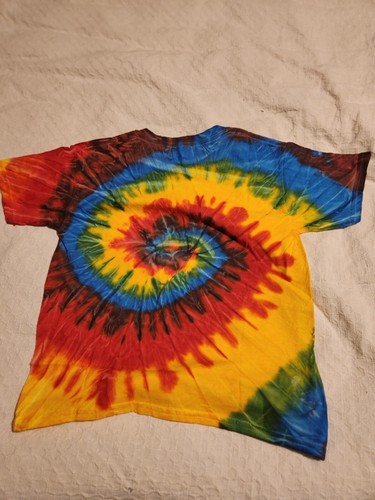 NWOT Gildan Colorful Youth Children Tie Dye Small Heavy Cotton T-shirt Unisex - Picture 5 of 5