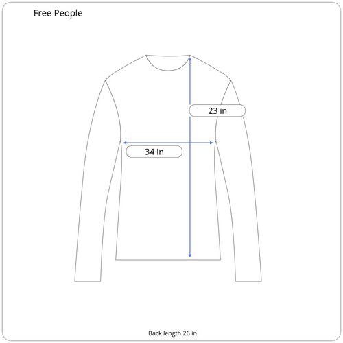 We The Free People Coralne Thermal Top Size Medium Yellow Oversized Waffle Boho - Picture 11 of 11