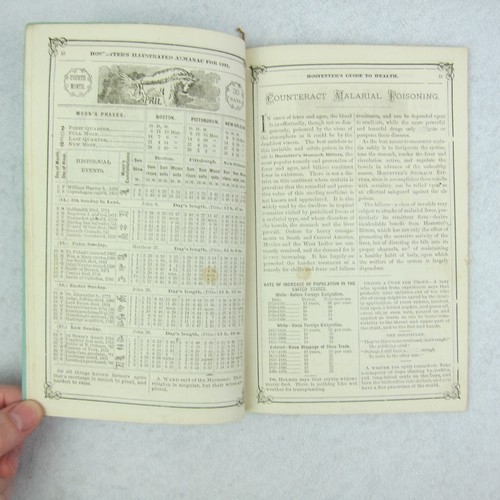 Hostetter's Almanac Quack Medicine Medical Advertising Antique 1881 RARE - Picture 7 of 12