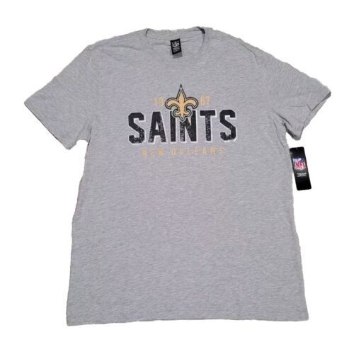 New Official NFL New Orleans Saints T-shirt Men's L Football Team Tee Apparel