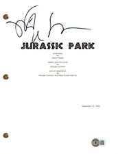 Jeff Goldblum Signed Autograph Jurassic Park Movie Script Screenplay Beckett COA Jeff Goldblum Signed Autograph Jurassic Park Movie Script Screenplay Beckett COA