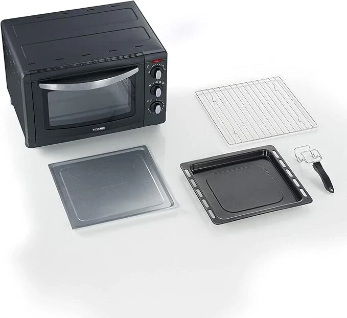 Mini Backofen Severin TO9560 20l Pizzastein Grillrost 1500W Backofen Toastofen - Bild 2 von 4