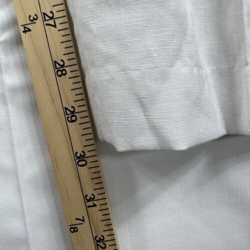Cubavera Solid White Linen Blend Pants Men's 42x30 Flat Front Trousers NWT - Picture 14 of 15