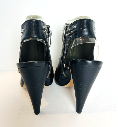 Vince Camuto Heels Womens Size 7M Black Studded Leather Heels VC-AVO - Picture 5 of 7