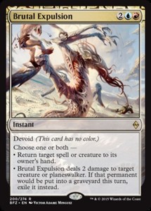 Brutal Expulsion x4 - Battle for Zendikar - NM-Mint, English - Battle for Zendik