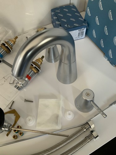 Grohe F1 Alu Porsche Design 3-Loch Waschtischarmatur alte Serie,Rarität