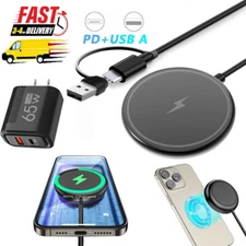 65W Wall Fast Wireless Charger Mag safe Pad For Motorola Moto G Stylus G Power