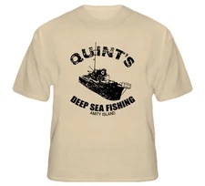 Quints Deep Sea Fishing Shark Week Jaws T Shirt