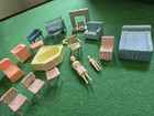 New ListingFurniture From The 1960s Marx Metal Dollhouse 17 Pieces