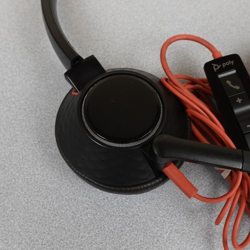POLY BLACKWIRE C5220 WIRED USB DUAL-EAR STEREO HEADSET WITH BOOM MIC - Picture 5 of 12
