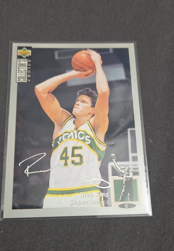 1994-95 Upper Deck Collector's Choice - Rich King #161 Silver Foil Signature