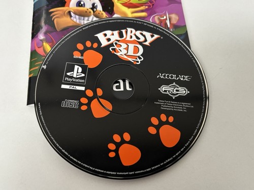 Playstation 1 (PS1) Bubsy 3D Black Label Complete With Instructions PAL - Picture 5 of 12