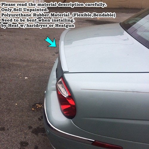Flat Black 162S Type Rear Trunk Spoiler Wing Fits 1999~08 Jaguar S Type Sedan - Picture 4 of 14