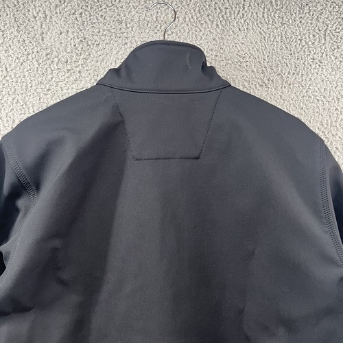 Carhartt Softshell Jacket Mens Large Black Windbreaker Fleece Lined Relaxed Flex - Picture 9 of 11