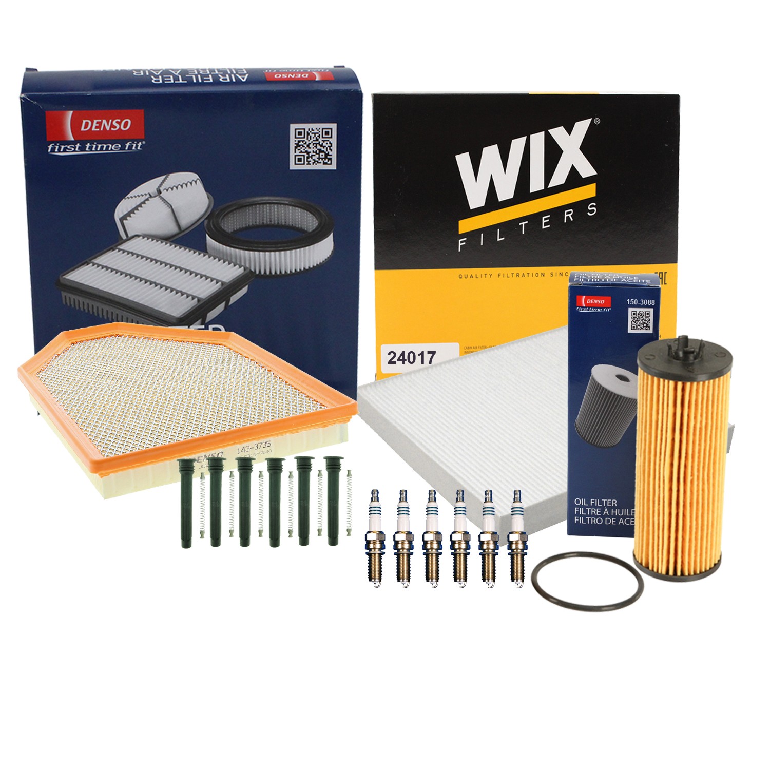 Denso Tune Up Kit NGK 6 Spark Plug  Boots Kit for Durango Grand Cherokee 3.6 V6