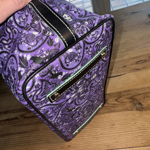 Disney Parks Haunted Mansion Madame Leota Dooney And & Bourke Purple Tote Purse - Picture 12 of 23