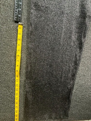 Royalty by Maluma Maxi Dress Side-Cutout Womens S Black Metallic-Threaded NEW - Bild 5 von 6