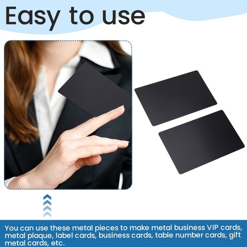 100 Pcs Metal Engraving Blanks Aluminum Sheet Engraving Business Card1114 - Picture 6 of 8