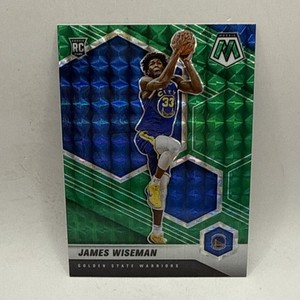 2020-21 Mosaic JAMES WISEMAN #205 Rookie RC Green Prizm Golden State Warriors