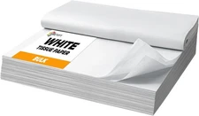 1000 Sheets White Tissue Paper Bulk, 20" x 20" Packing Supplies for Moving & Pac