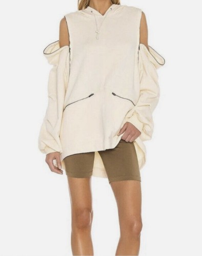 Free People Movement Green Close Call Zip Hoodie Vest Jacket Oversized Small - Picture 8 of 10