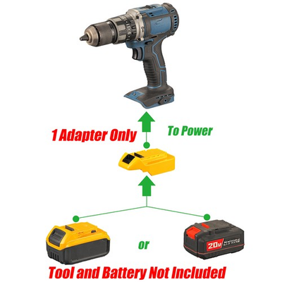 #ad Adapter for Hercules 20v Tool to for DeWalt amp;Bauer 20v Battery with Low Voltage $27.99