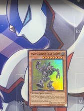 Yugioh Toon Ancient Gear Golem DRL2-EN022 Super Rare 1st Ed LP