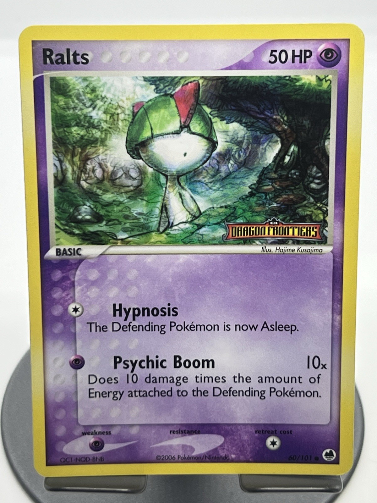 Pokemon TCG Ralts 60/101 Dragon Frontiers Reverse Holo Stamped LP