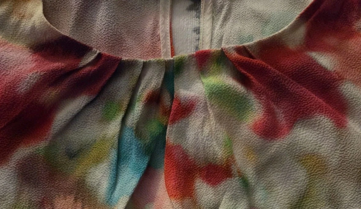 Top blusa Kate Spade taglia 14 rosso stampa floreale viscosa manica corta peplo zip