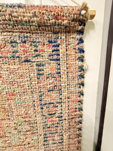 Wall Hanging Home Decor Ivory/cream, Red, Blue Chic Woven tapestry 30" x 53” - Picture 4 of 5
