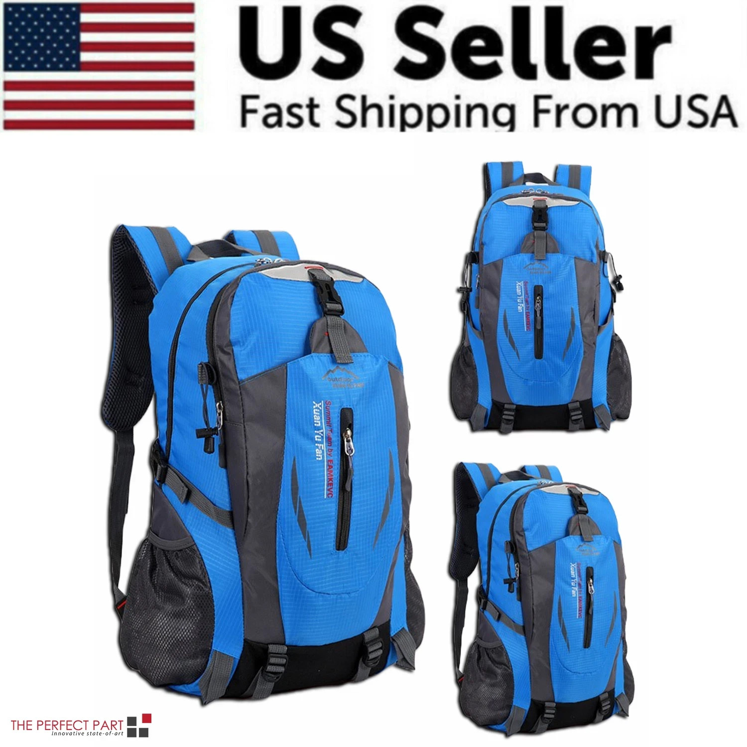 Rucksack Camping Laptop Hiking School Book Bag Usa