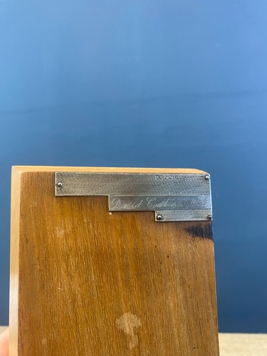 VINTAGE ART DECO HOLZ SCHMUCK SCHMUCK AUFBEWAHRUNGSBOX - STERLINGSILBER PLAKETTEN - Bild 8 von 9