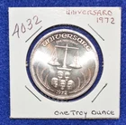 1972 Universaro -One International Trade Unit-.999 1 OZ Silver-Unc-#4032