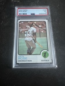 1973 Topps Baseball Card PETE ROSE #130 Cincinnati Reds PSA 5 EX
