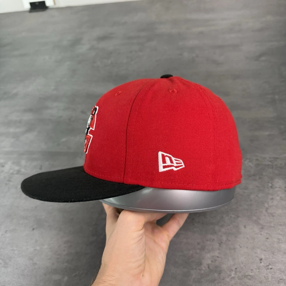 Cincinnati Reds Hat New Era Cap 7 1/8 Red Cooperstown Throwback Vintage Logo - Image 4 of 4